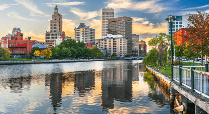 skyline of providence, rhode island